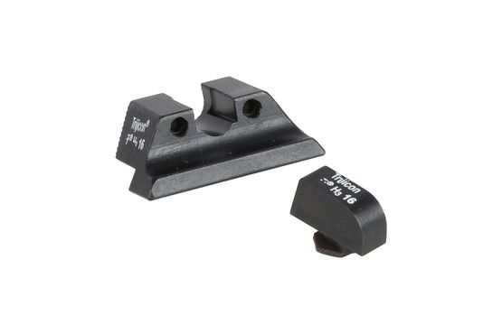 Trijicon HDs for standard Glock handguns are machined from high-strength steel with bright green Tritium lamps for low light use.